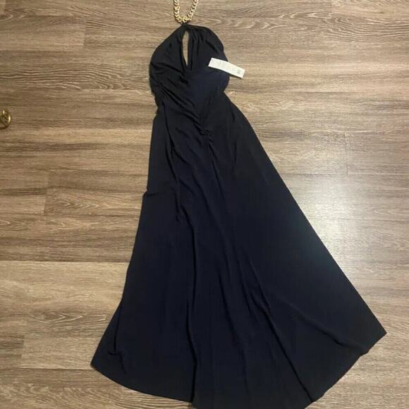 Veronica Beard Reze Gold Chain Halter Maxi Ink M - Picture 9 of 12